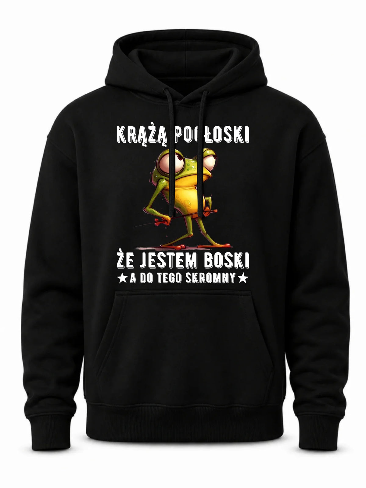 Bluza męska z kapturem - prezent dla chłopaka - Jestem boski DCH15
