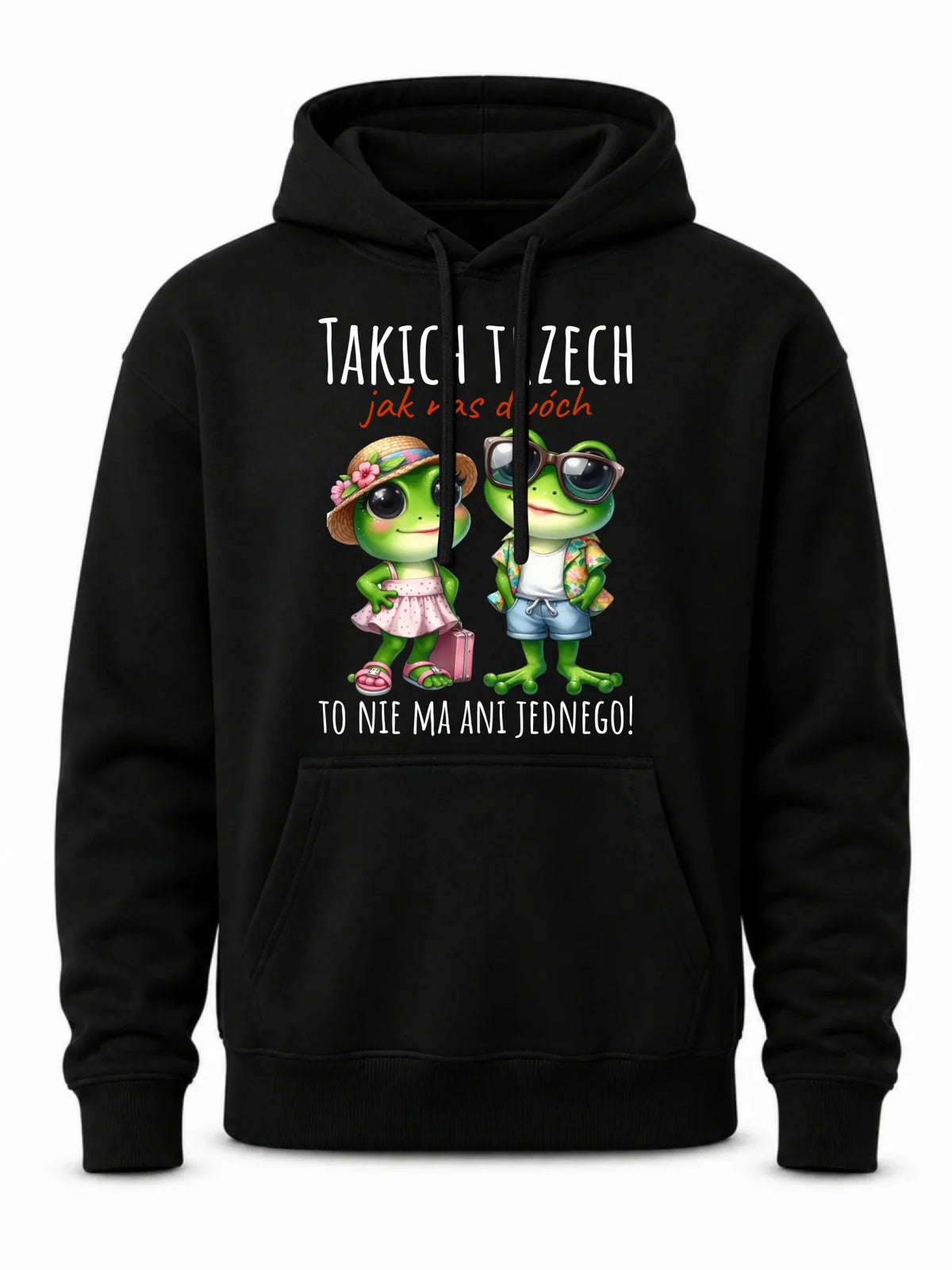 Bluza męska z kapturem - Żabki Takich trzech jak nas dwóch DCH11