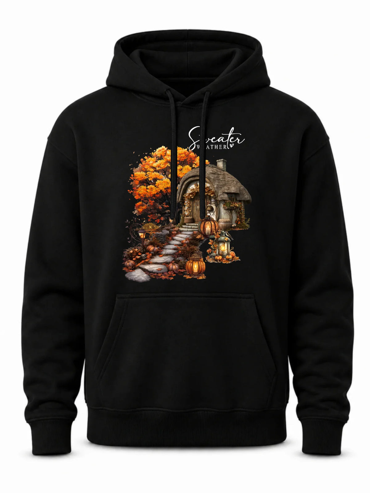 Bluza męska z kapturem jesienna - Sweater weather JS15