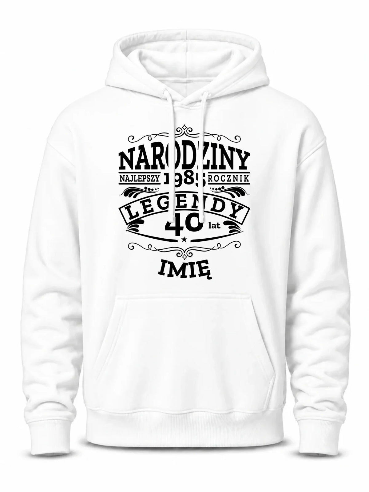 Bluza męska z kapturem na urodziny - Narodziny Legendy - personalizowana