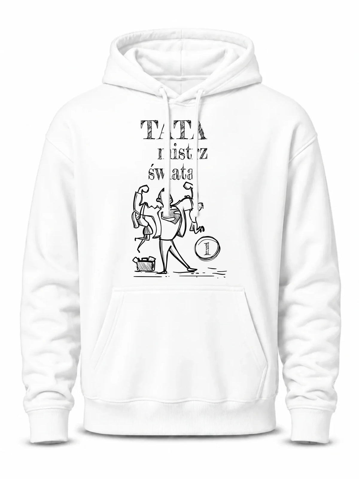 Bluza z kapturem dla taty - Tata Mistrz Świata DT36