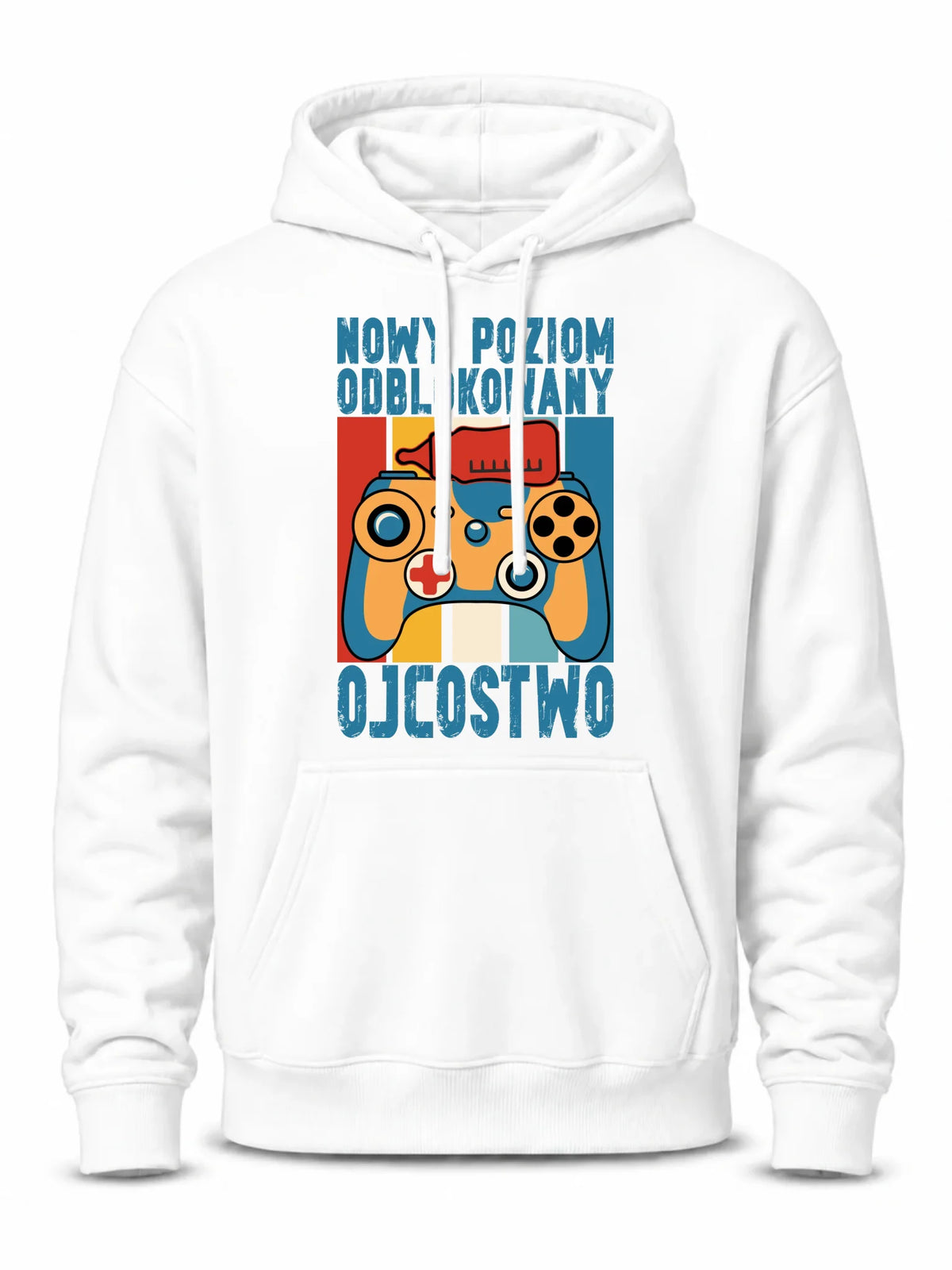 Bluza z kapturem dla młodego taty gamera - Nowy poziom odblokowany DT24