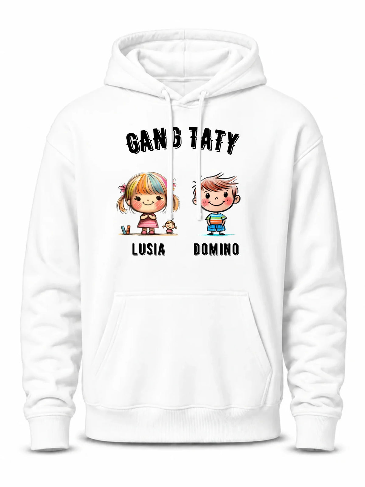 Bluza z kapturem dla taty z imionami dzieci - Gang taty - personalizowana DT09