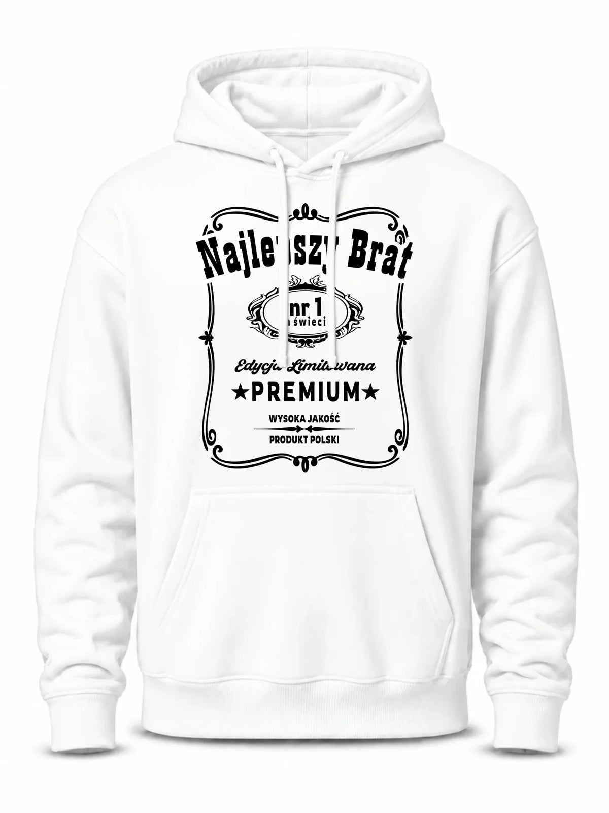 Bluza męska z kapturem dla brata - Najlepszy Brat Edycja Limitowana DB02