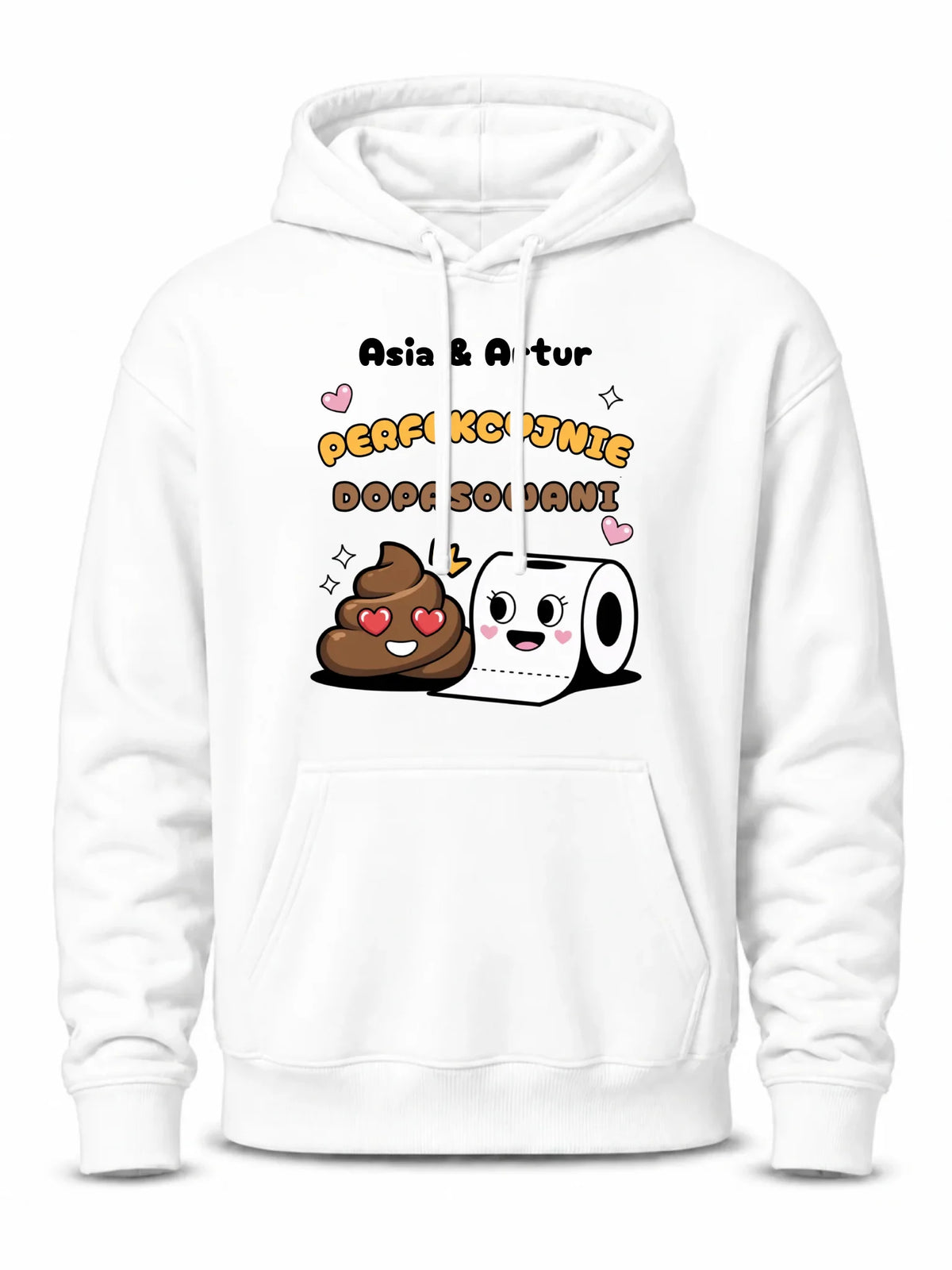 Bluza męska z kapturem - Perfekcyjnie dopasowani - personalizowana W81