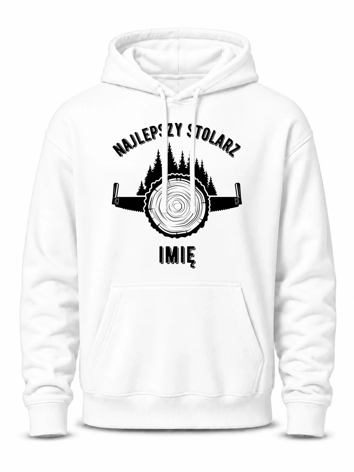 Bluza męska z kapturem dla stolarza - Najlepszy stolarz - personalizowana ZS01