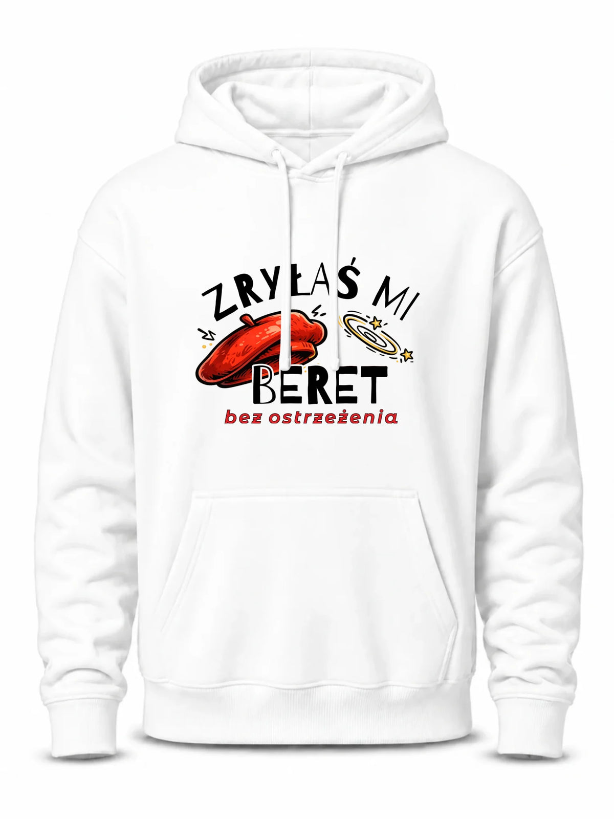 Bluza męska z kapturem dla faceta - Zryłaś mi beret DCH35