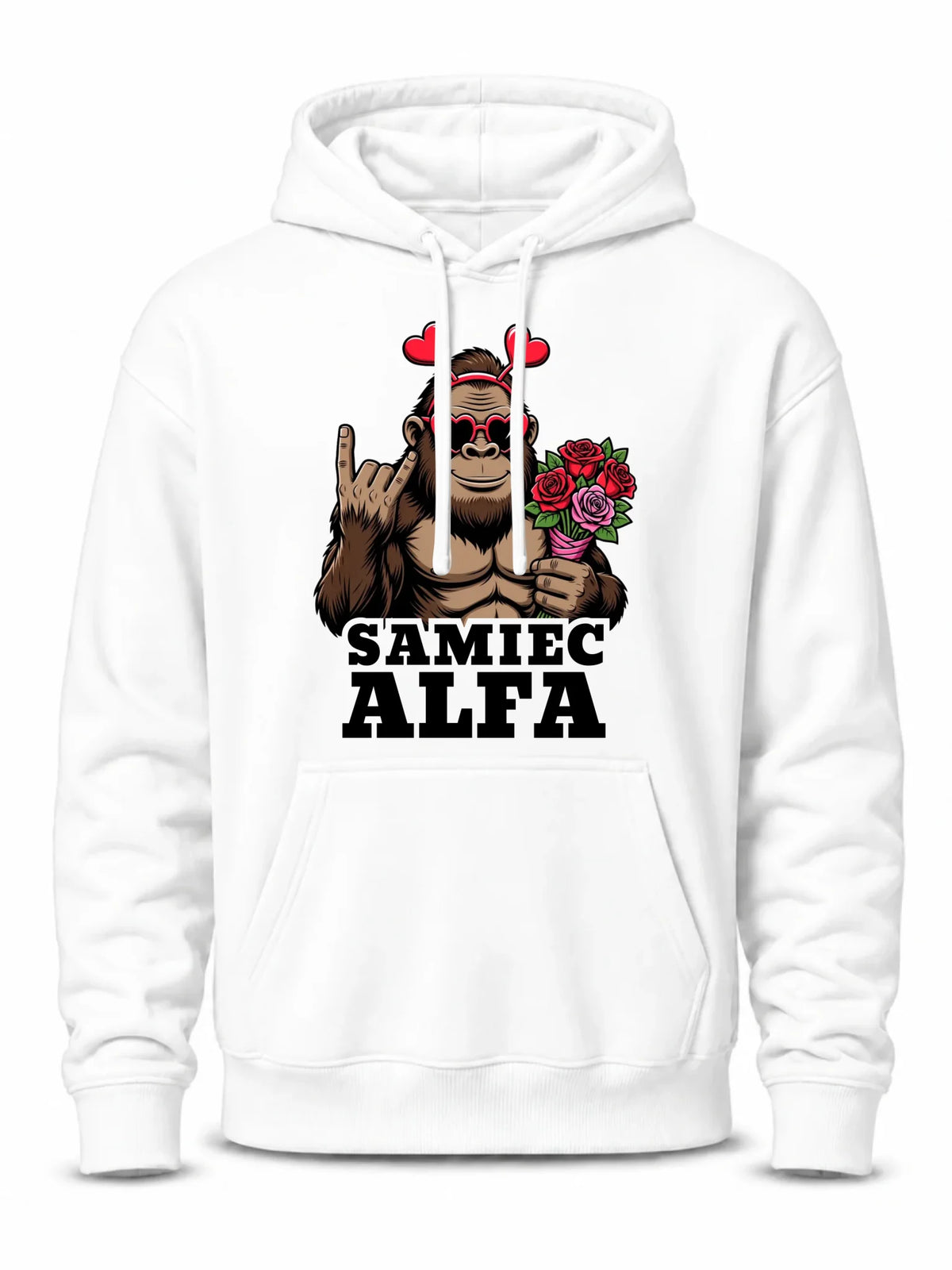Bluza męska z kapturem - Samiec Alfa W74
