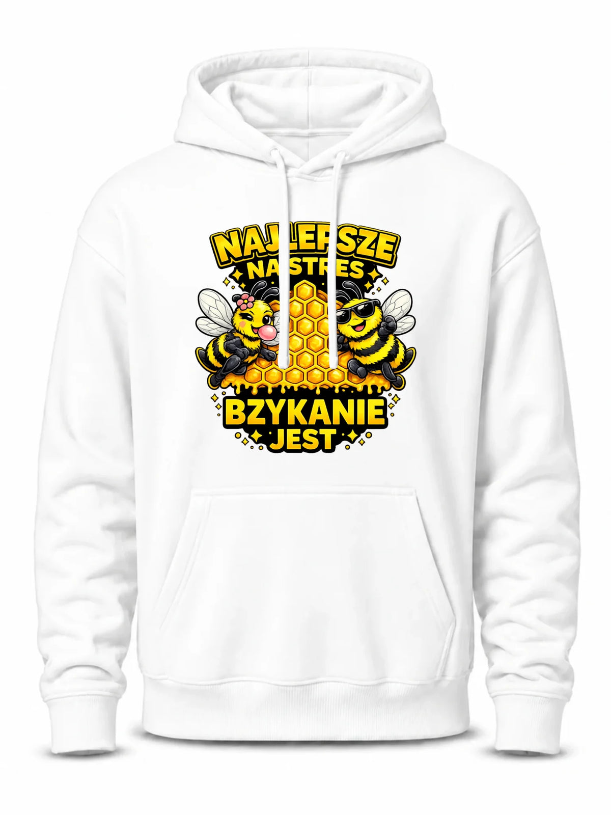 Bluza męska z kapturem - Najlepsze na stres bzykanie jest W79