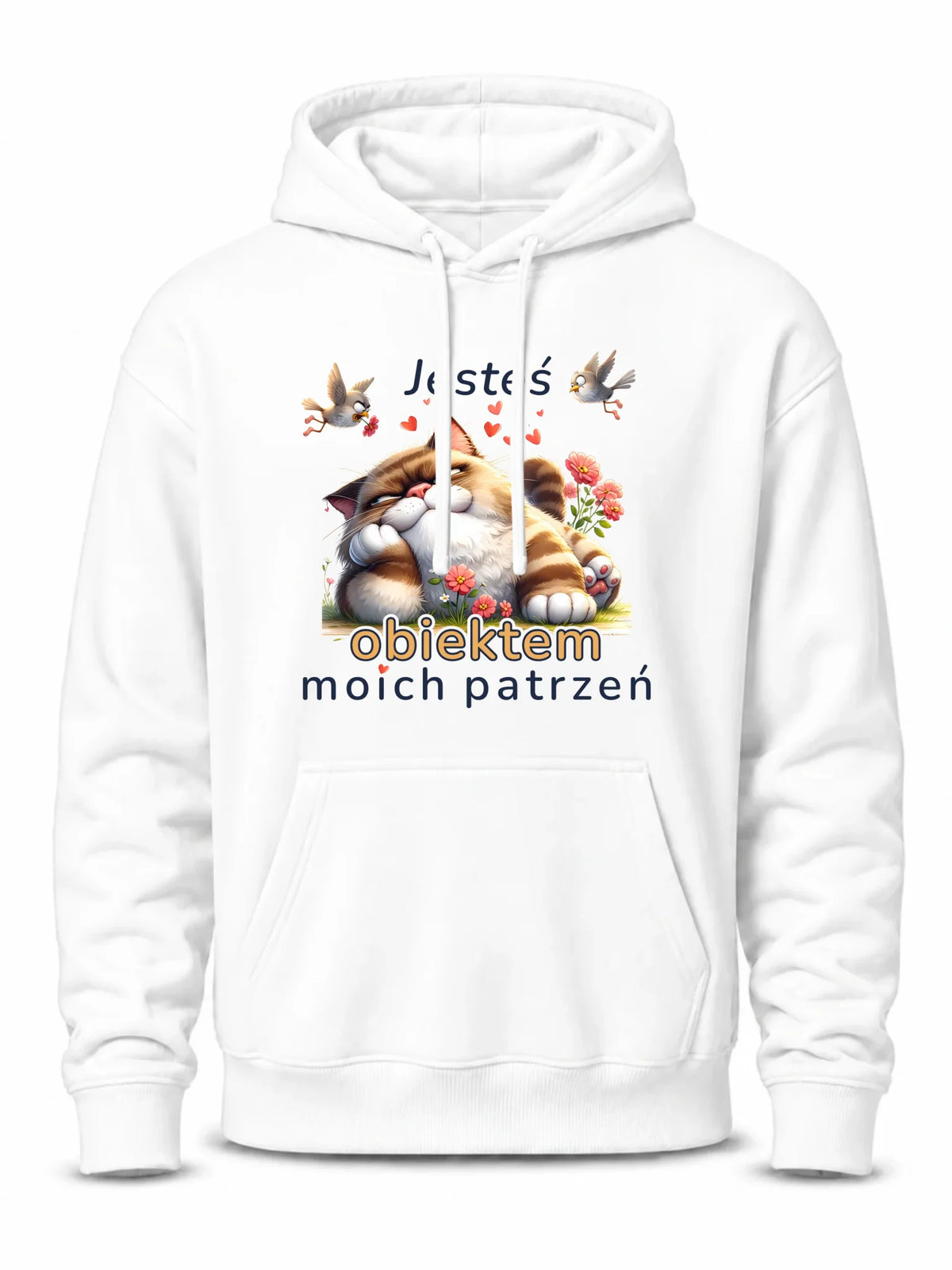 Bluza męska z kapturem - Jesteś obiektem moich patrzeń W68