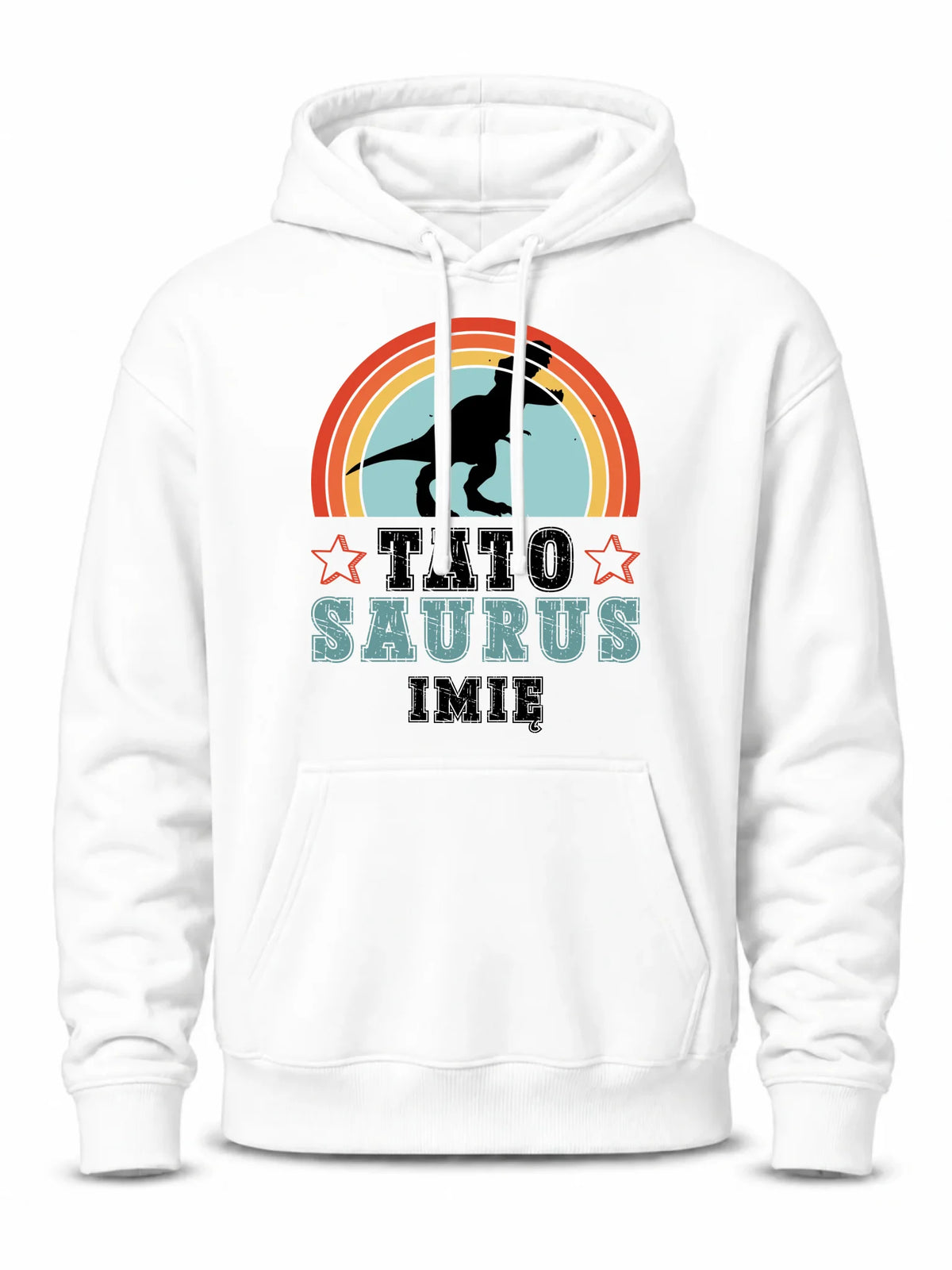 Bluza męska z kapturem dla taty - Tato Saurus - personalizowana DT03