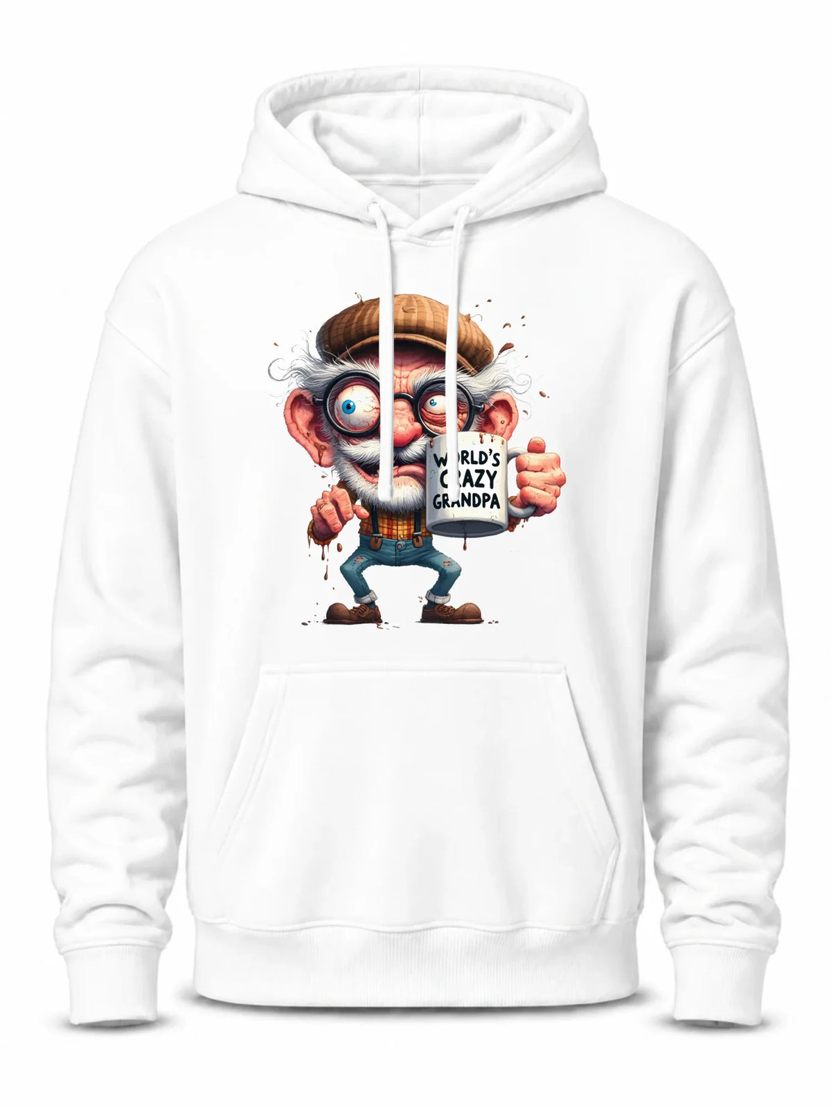 Bluza z kapturem dla dziadka - Crazy grandpa D38