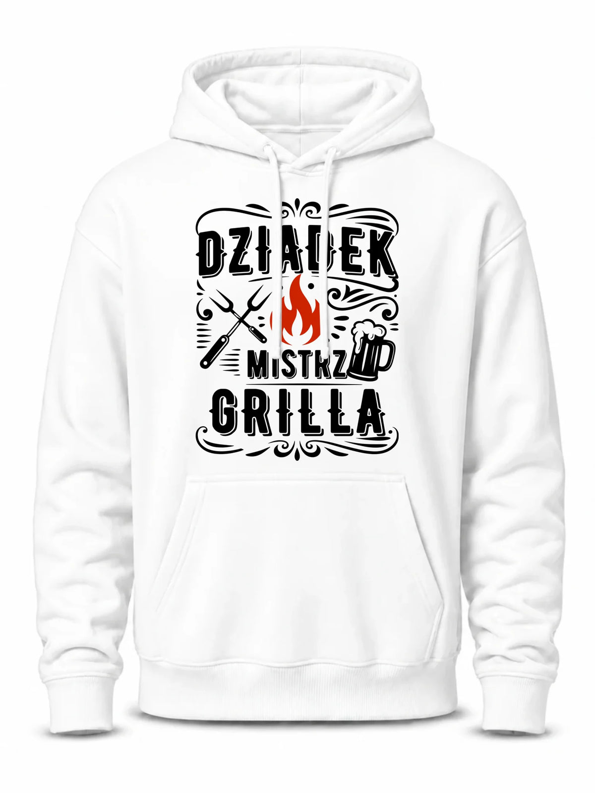 Bluza z kapturem dla dziadka - Dziadek mistrz grilla D33