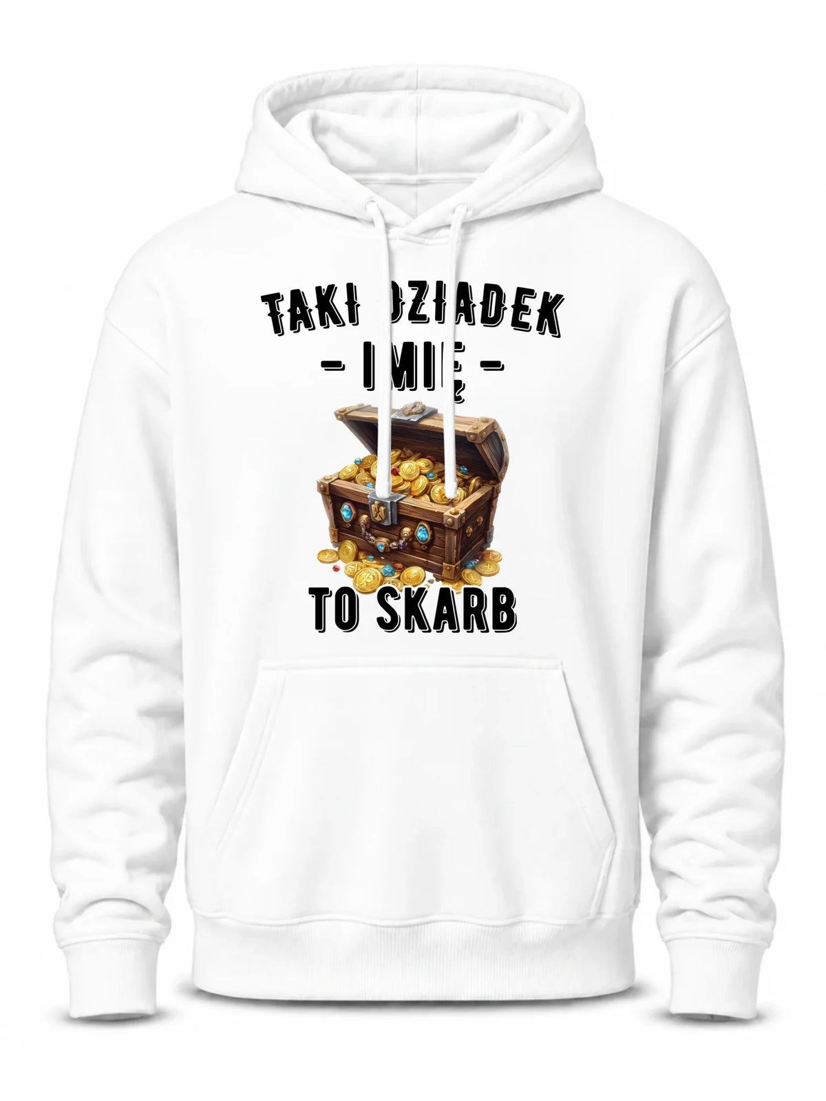 Bluza z kapturem dla dziadka - Taki dziadek to skarb - personalizowana D19