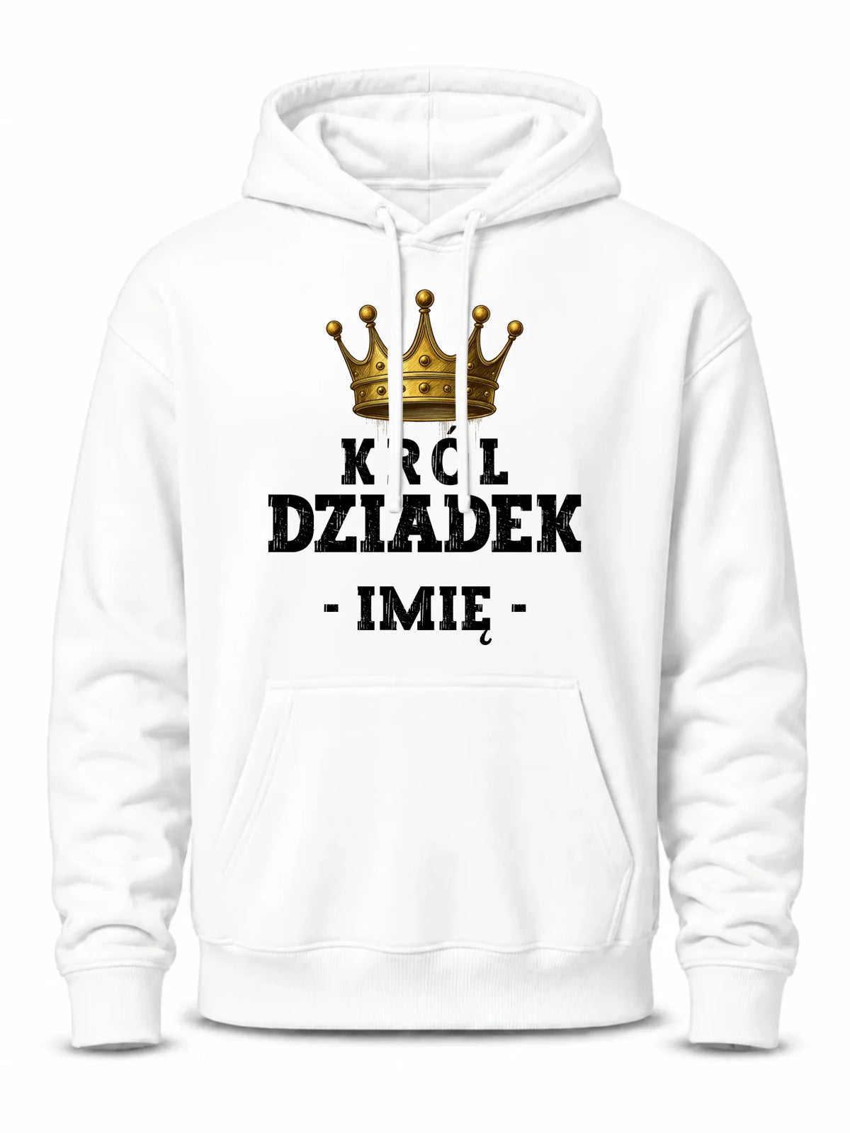 Bluza z kapturem dla dziadka - Król Dziadek - personalizowana D17