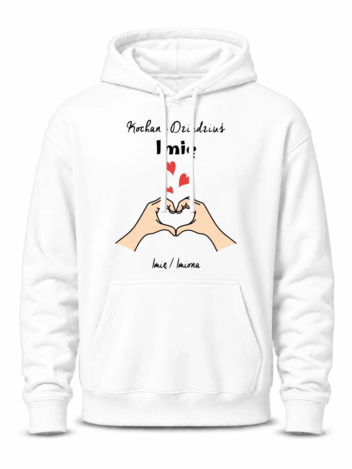 Bluza z kapturem dla dziadka - Kochany Dziadek podpis - personalizowana D13