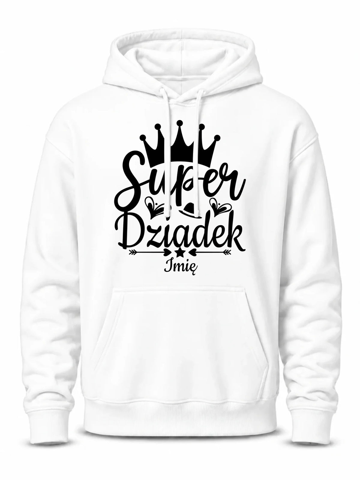 Bluza z kapturem dla dziadka - Super Dziadek - personalizowana D03