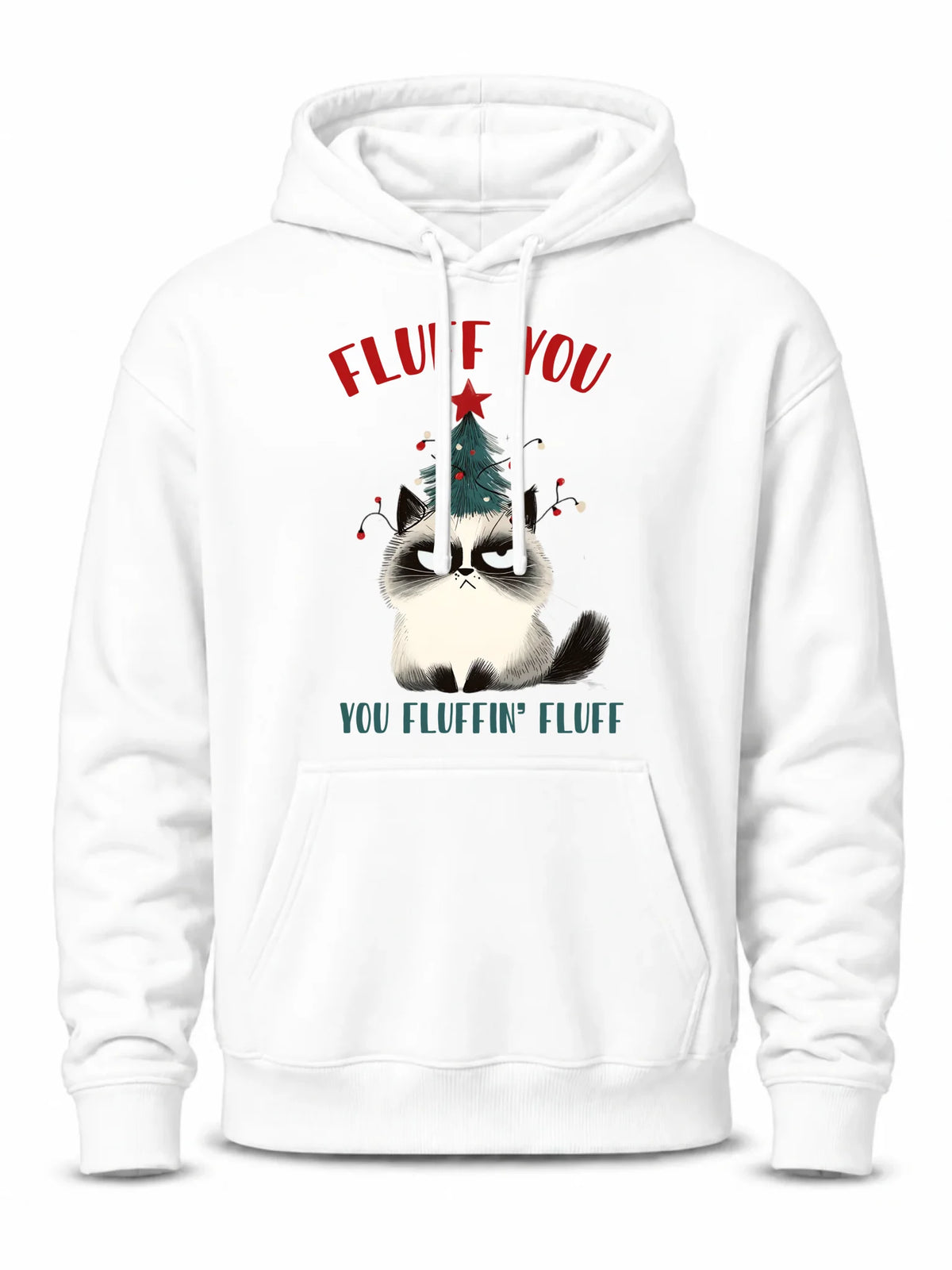 Bluza męska z kapturem świąteczna - Fluff You BN10