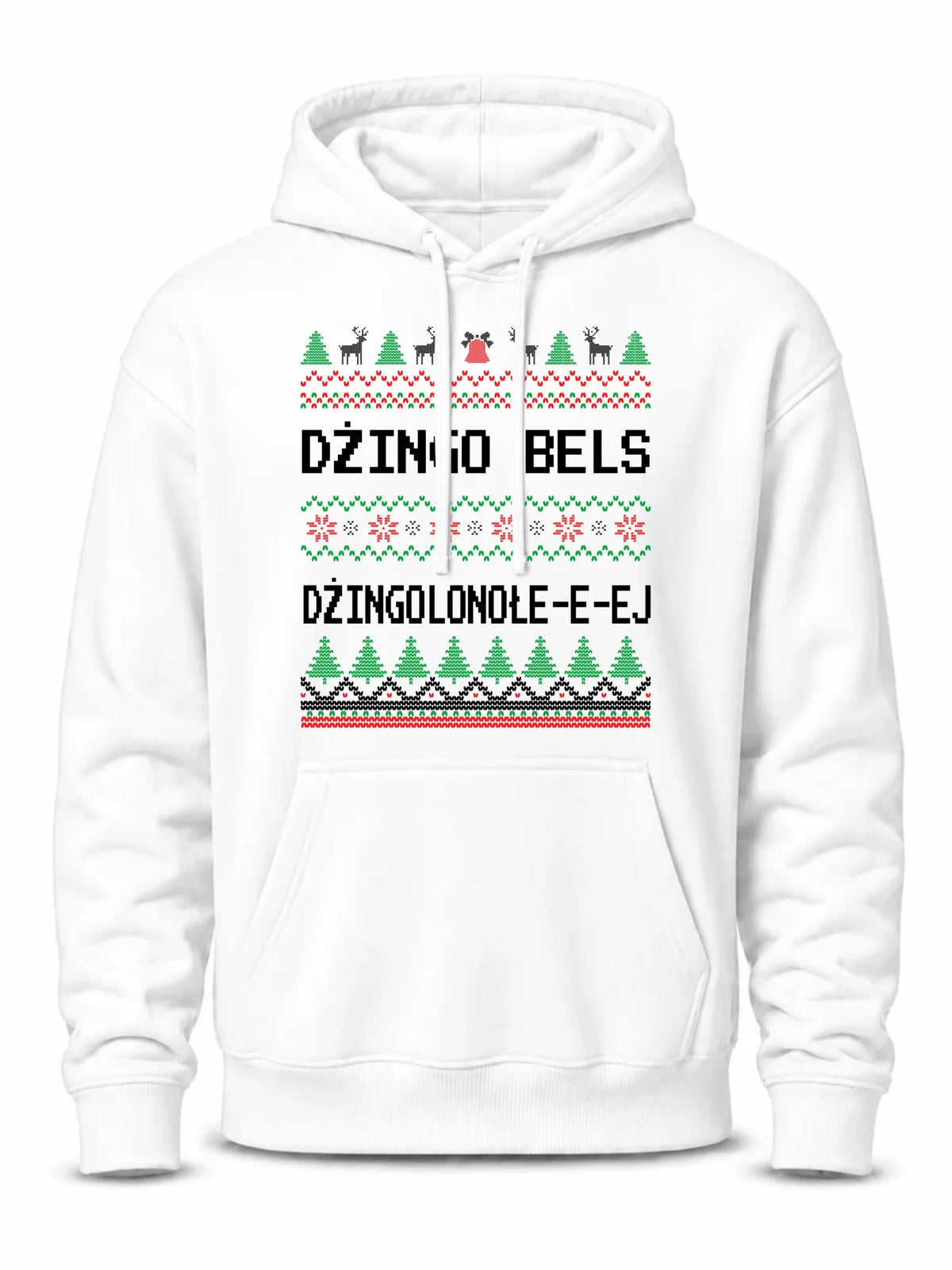 Bluza męska z kapturem świąteczna - prezent na Święta - Dżingo bels BN11