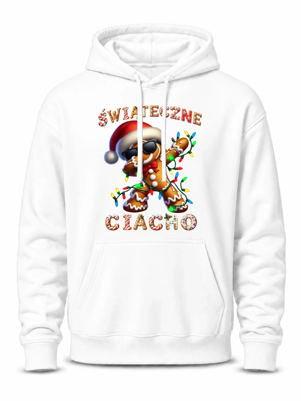 Bluza męska z kapturem świąteczna - Świąteczne Ciacho BN25
