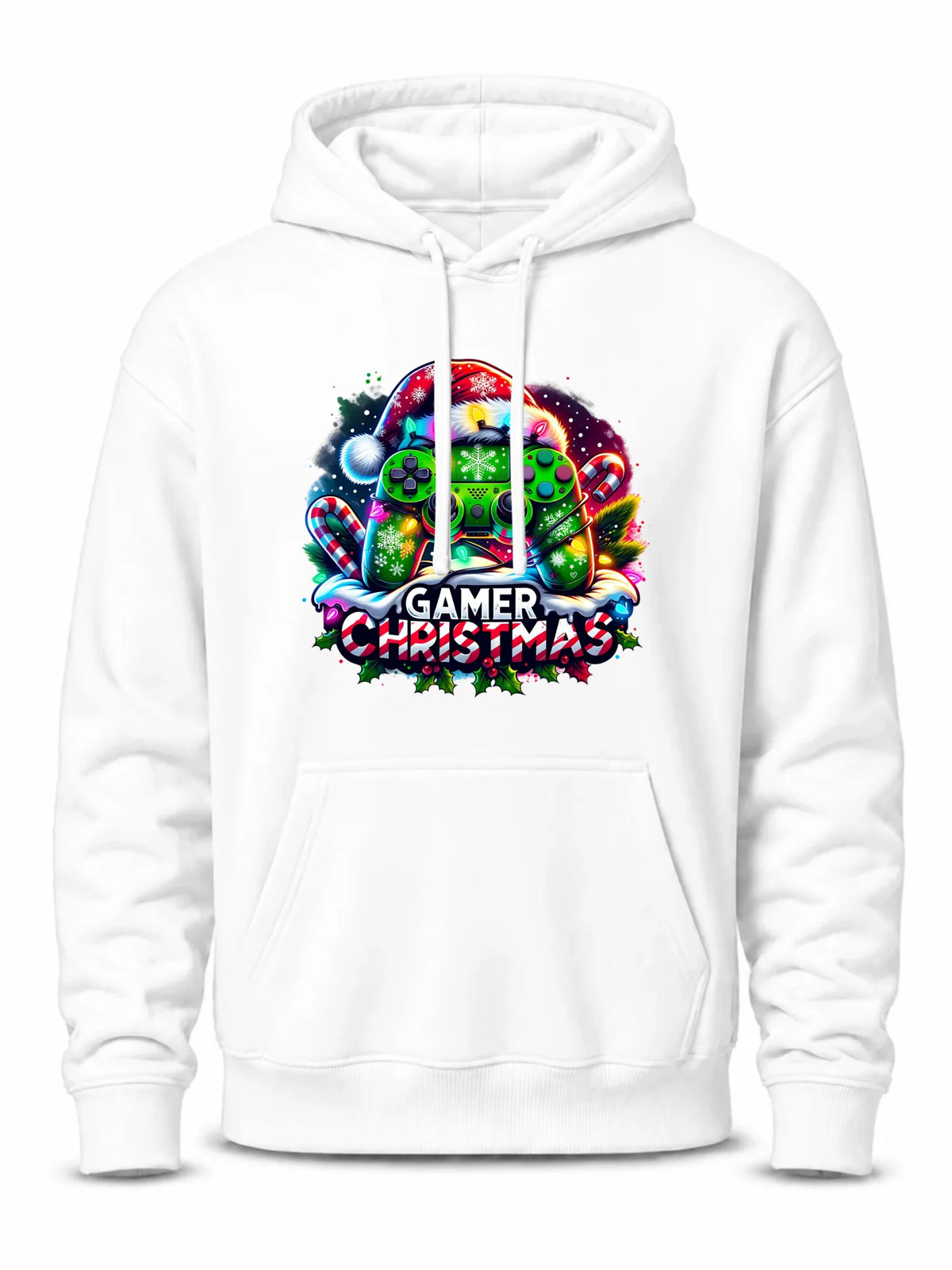 Bluza męska z kapturem świąteczna - prezent dla gracza - Christmas gamer BN22
