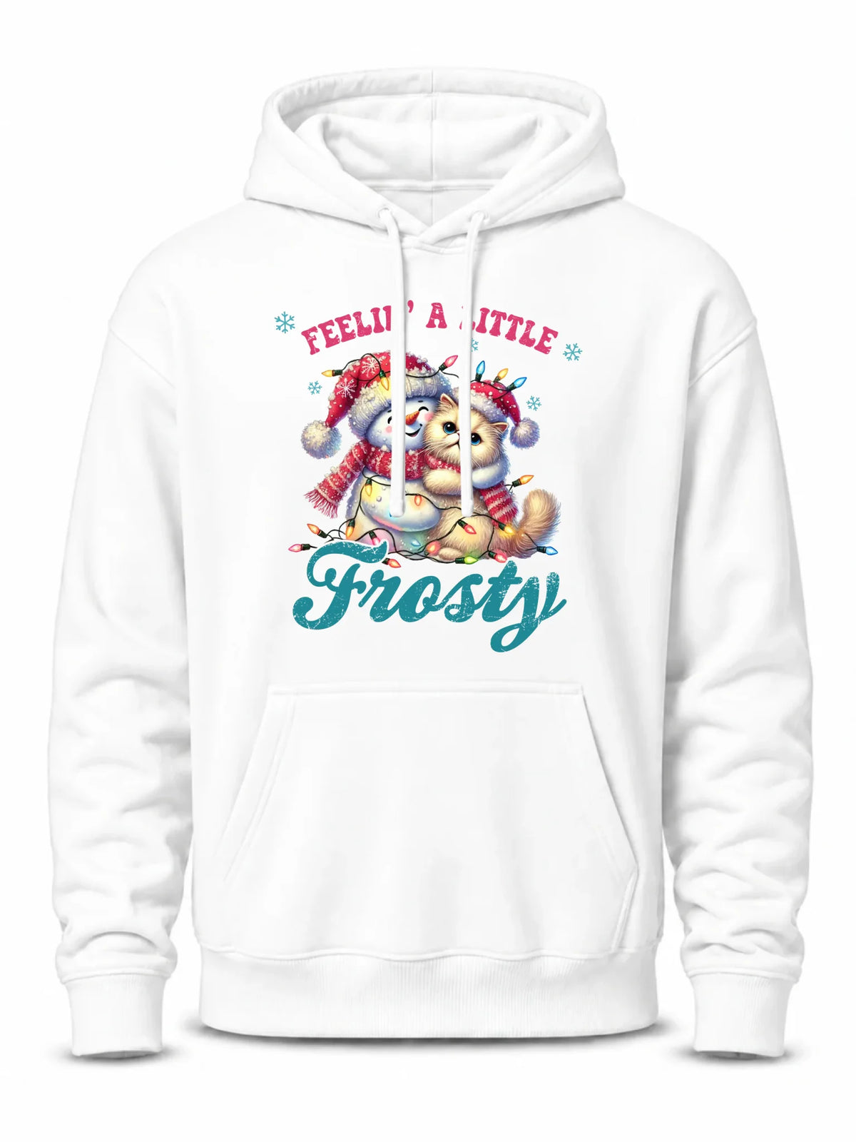 Bluza męska z kapturem świąteczna - Feelin' a little frosty BN52