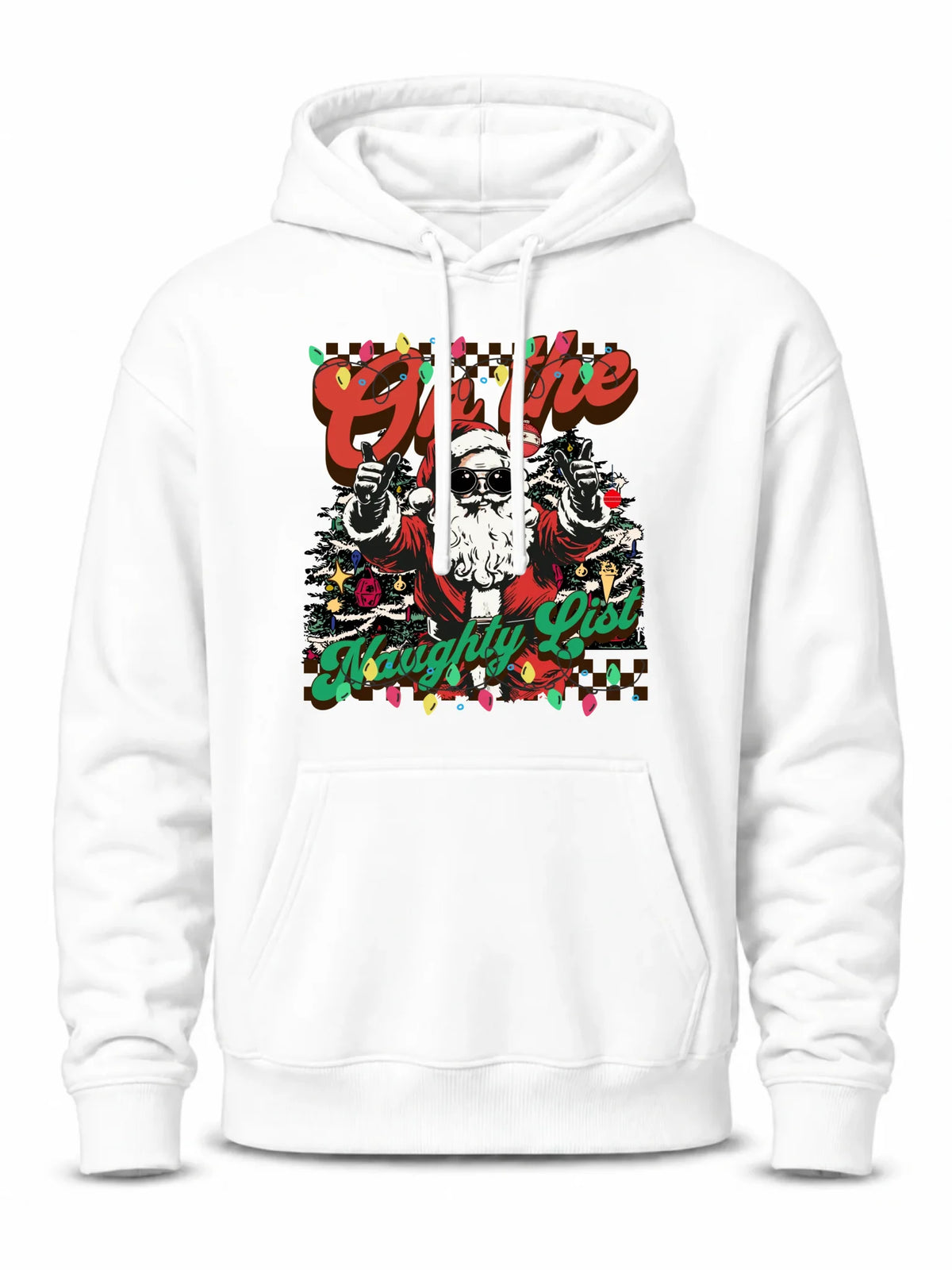 Bluza męska z kapturem świąteczna - On the Naughty List BN50