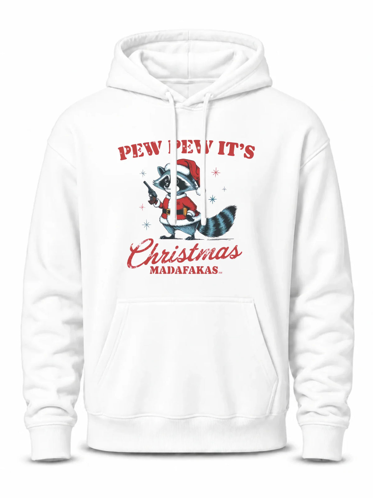 Bluza męska z kapturem świąteczna - Pew pew it's Christmas BN60