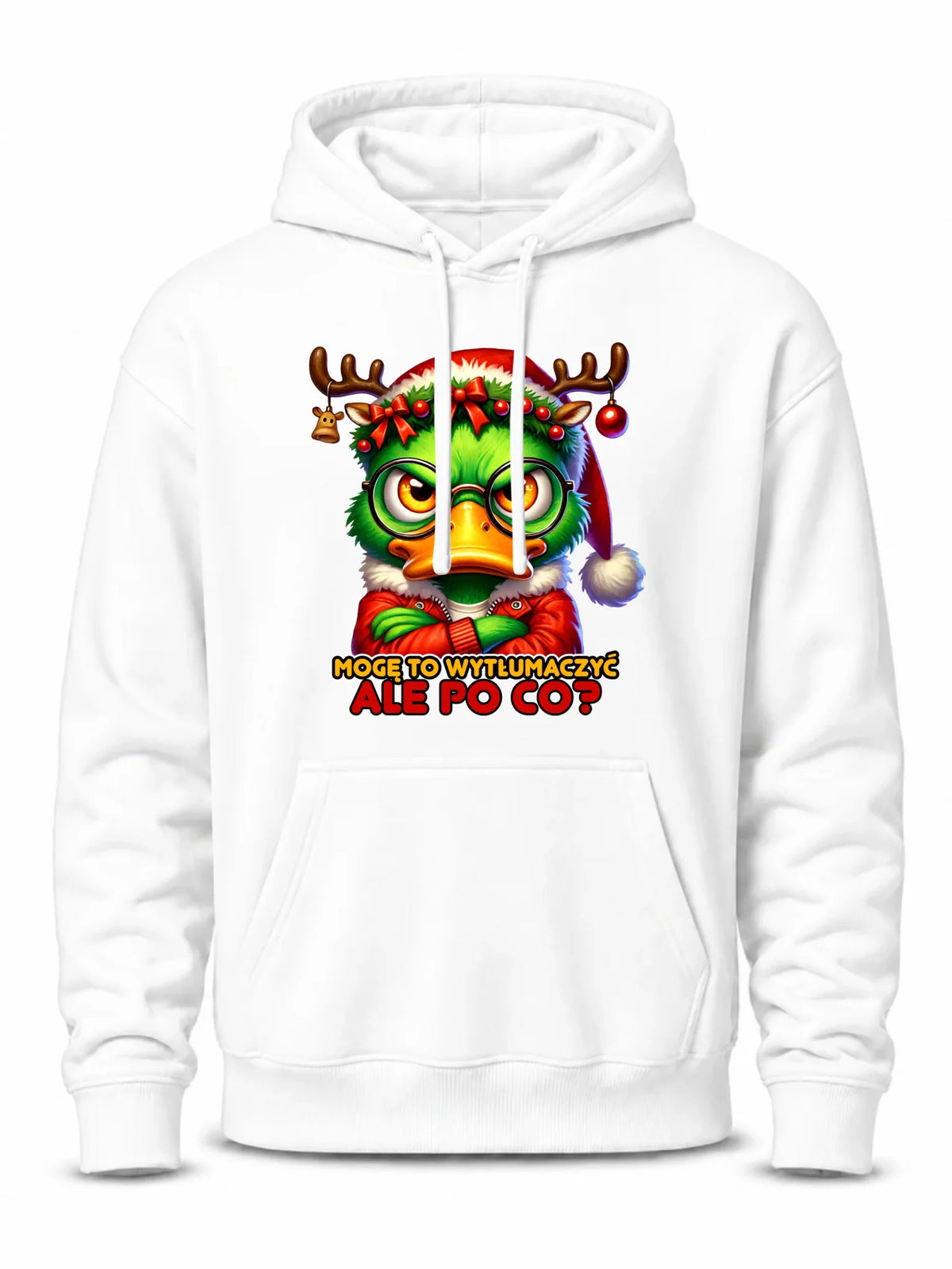 Bluza męska z kapturem świąteczna - Mogę to wytłumaczyć Ale po co? BN77