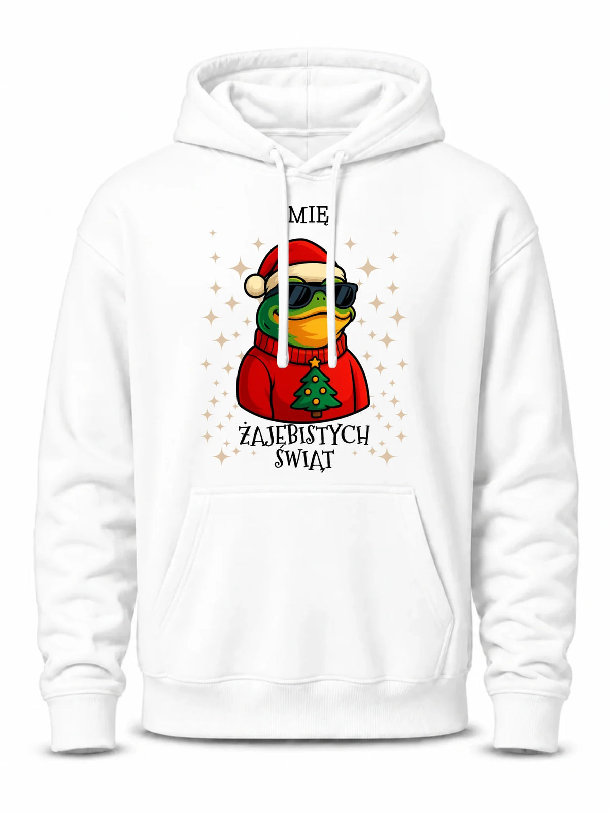 Bluza męska z kapturem świąteczna - Żajebistych Świąt - personalizowana BN144