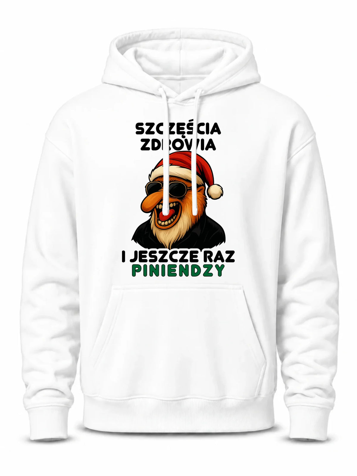 Bluza męska z kapturem świąteczna - Janusz Nosacz - I jeszcze raz piniendzy BN111