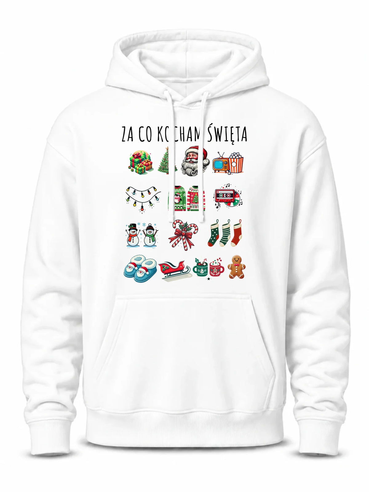 Bluza męska z kapturem świąteczna - Za co kocham święta BN130
