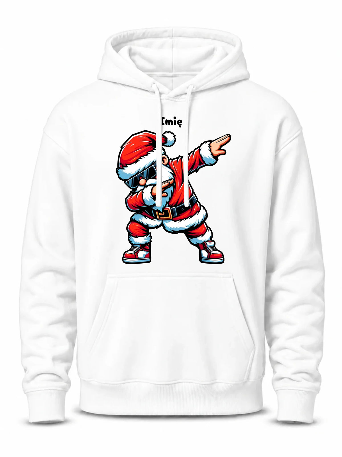 Bluza męska z kapturem świąteczna - Mikołaj - na Mikołajki - personalizowana BN136