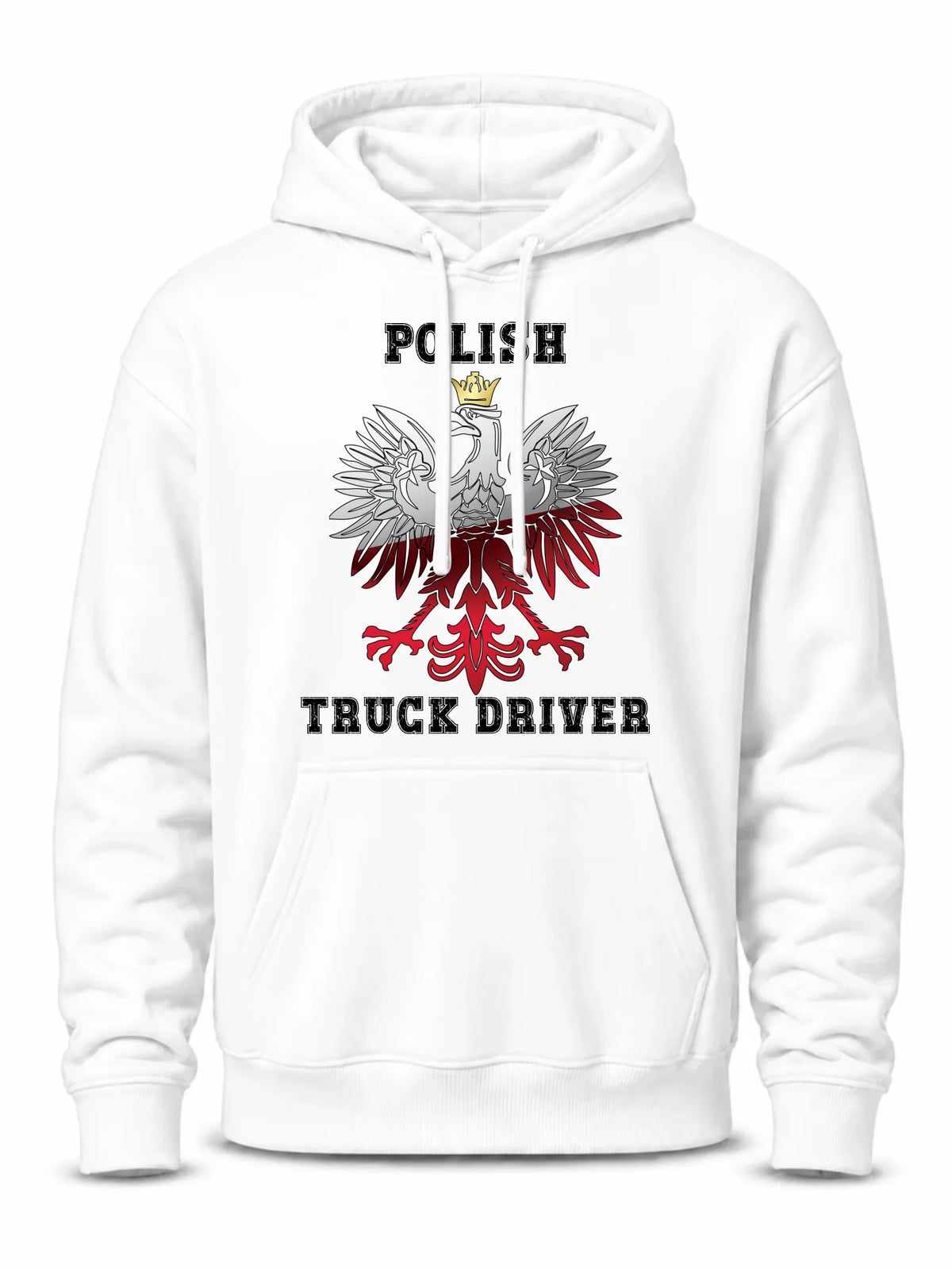 Bluza męska z kapturem dla kierowcy ciężarówki - Polish Truck Driver ZKT06