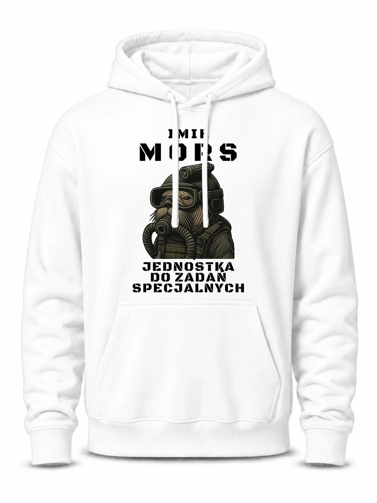 Bluza męska z kapturem - prezent dla morsa - Mors do zadań specjalnych - personalizowana HM07
