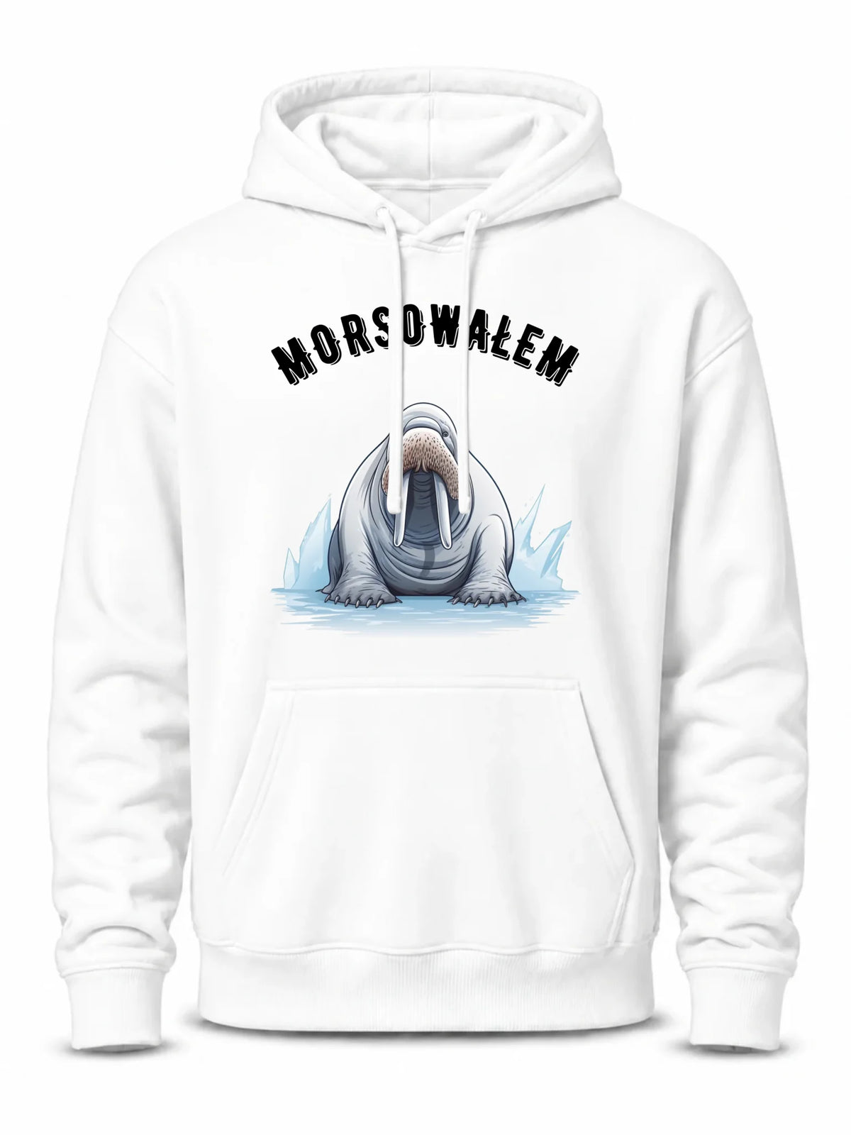 Bluza męska z kapturem dla morsa - Morsowałem HM01