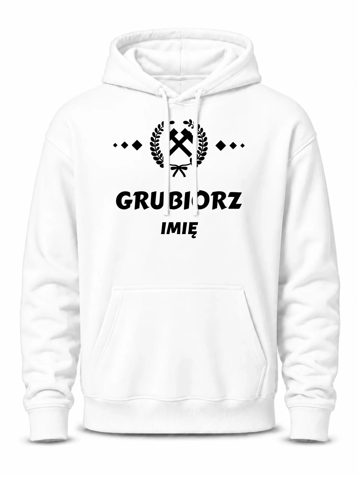 Bluza męska z kapturem - prezent dla górnika - Grubiorz - personalizowana G03