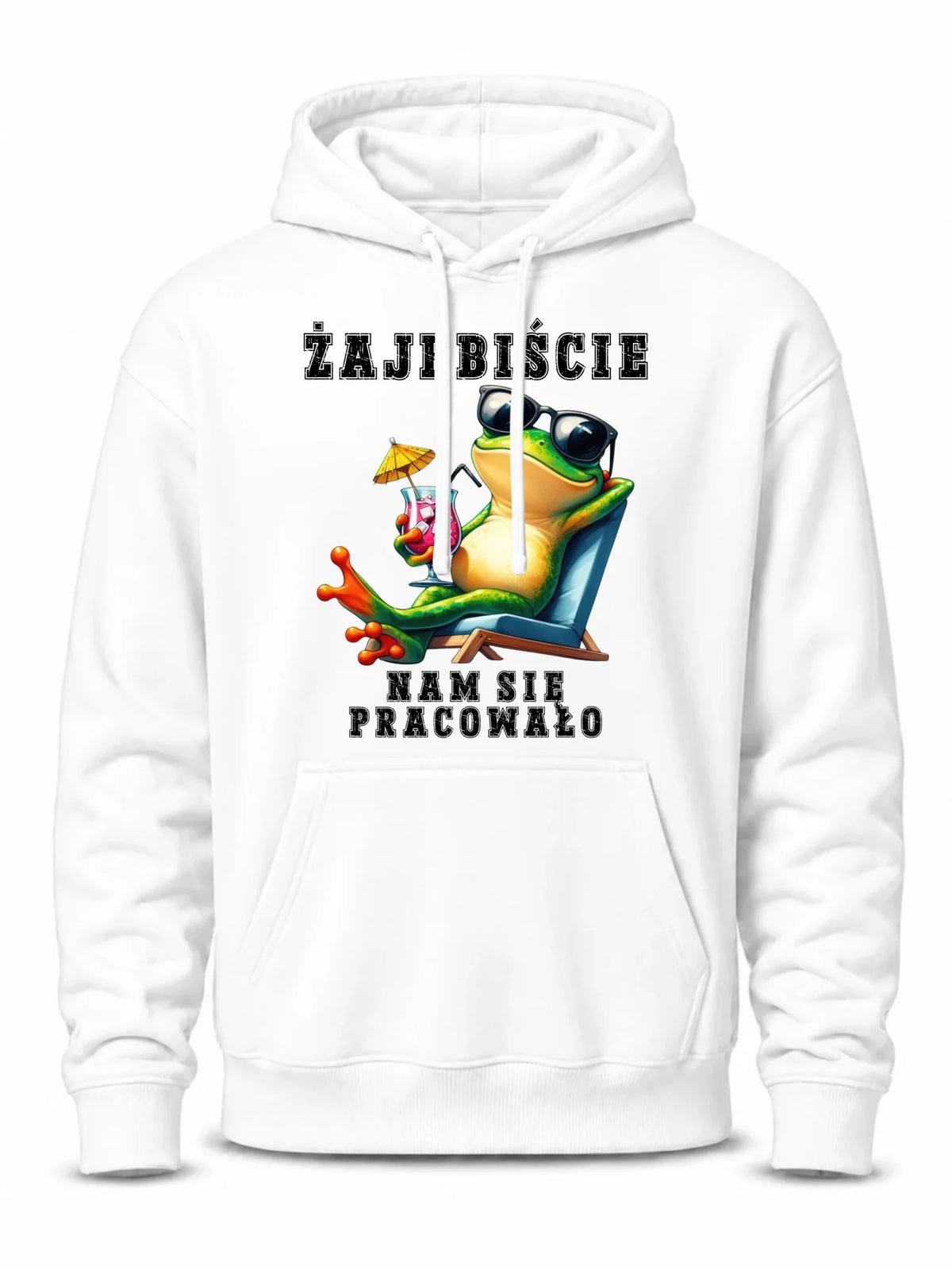 Bluza męska z kapturem na odejście z pracy - Żajebiście nam się pracowało OP09