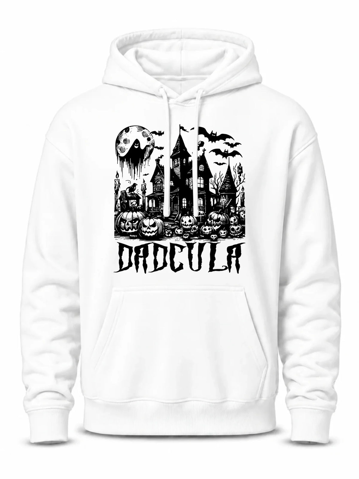 Bluza męska z kapturem na Halloween dla taty -  Upiorny dom - Dadcula HL19