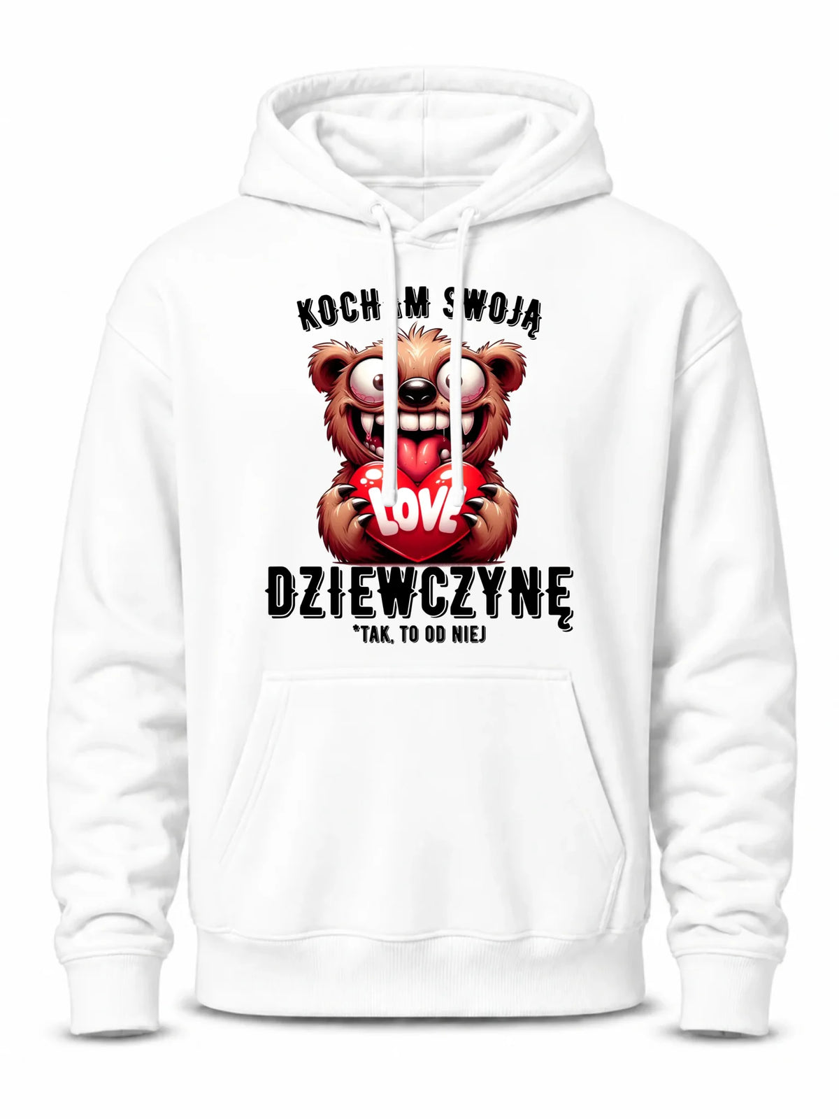 Bluza męska z kapturem dla chłopaka - Kocham swoją dziewczynę W30