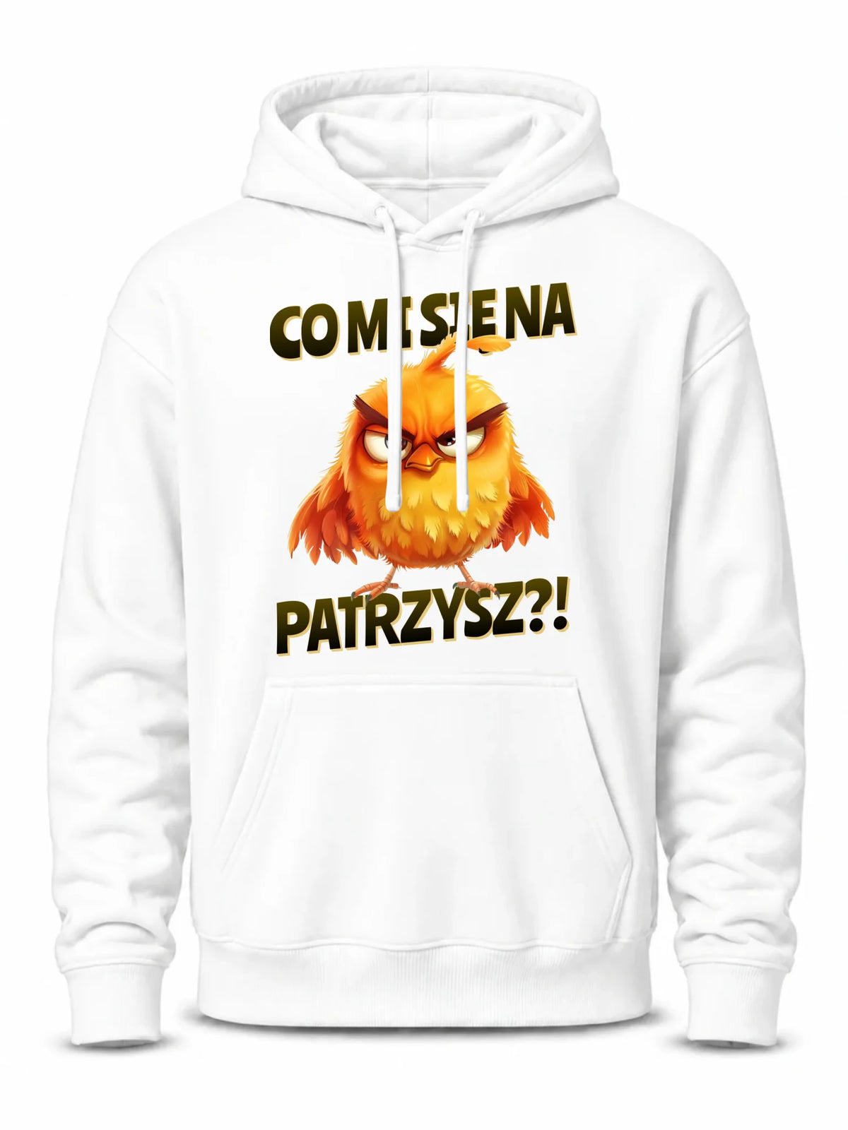 Bluza męska z kapturem - Prezent dla chłopaka kolegi - Co mi się na ptaka patrzysz DCH24