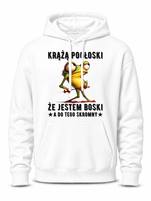 Bluza męska z kapturem - prezent dla chłopaka - Jestem boski DCH15