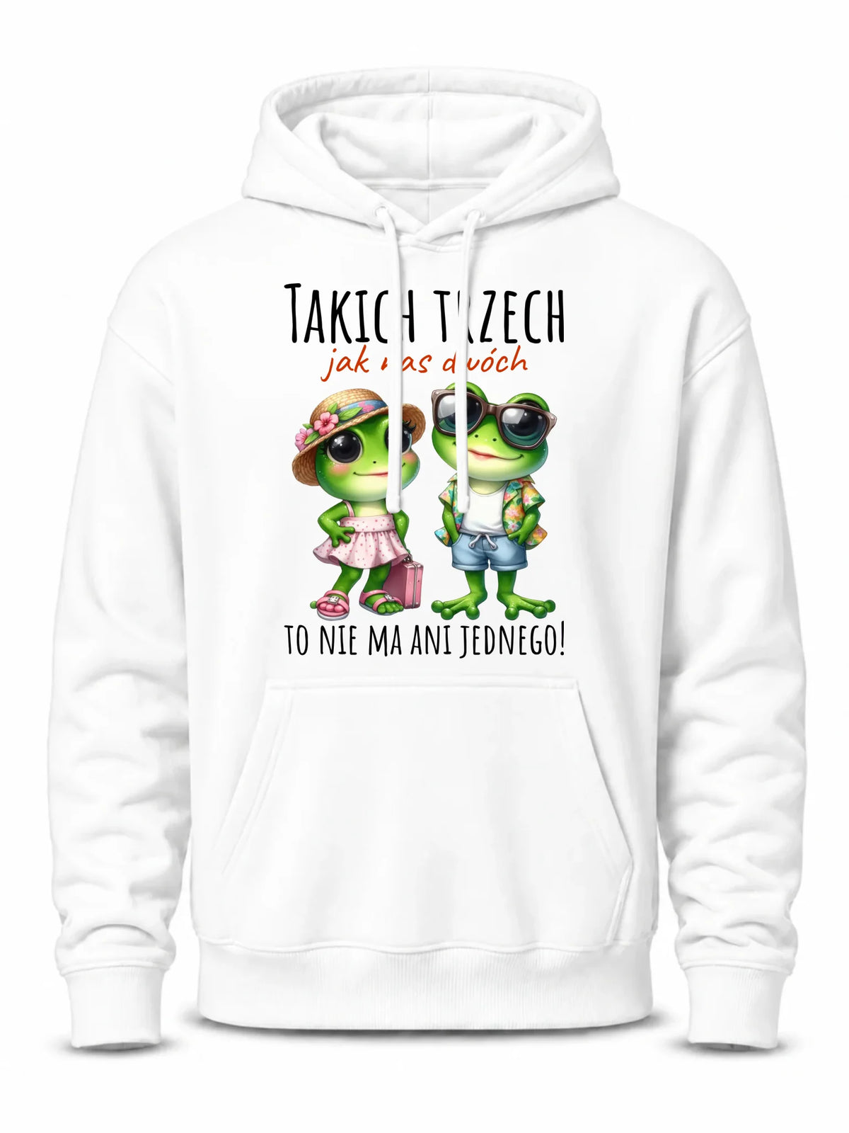 Bluza męska z kapturem - Żabki Takich trzech jak nas dwóch DCH11