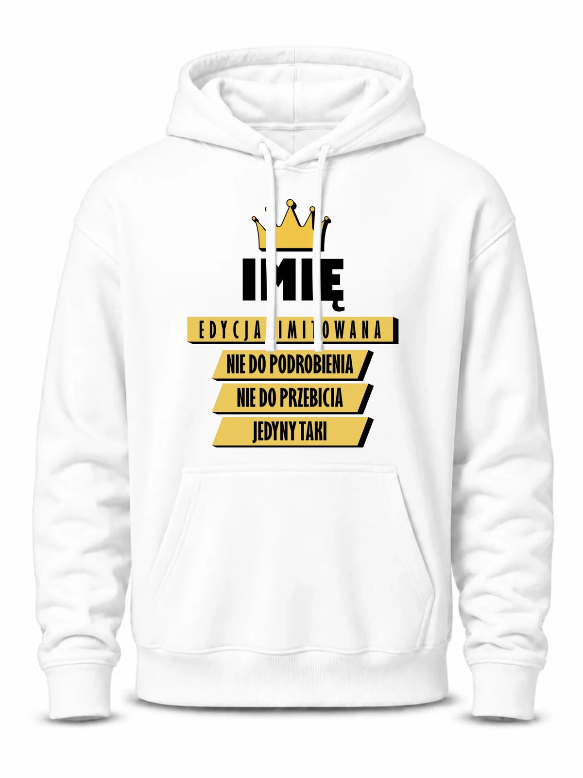 Bluza męska z kapturem - Edycja Limitowana prezent dla niego - personalizowana DCH03