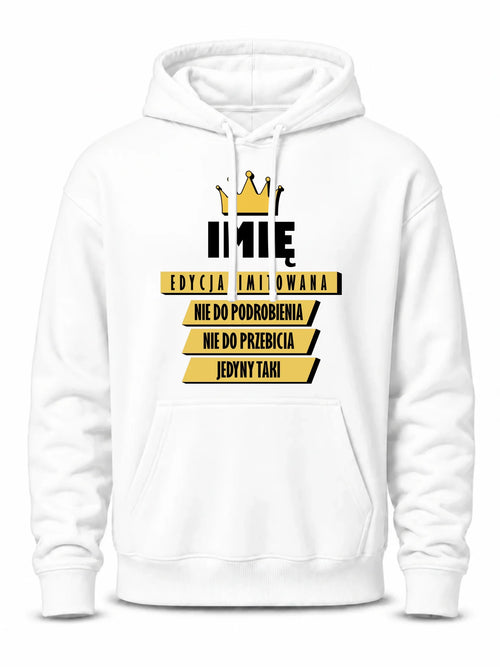 Bluza męska z kapturem - Edycja Limitowana prezent dla niego - personalizowana DCH03