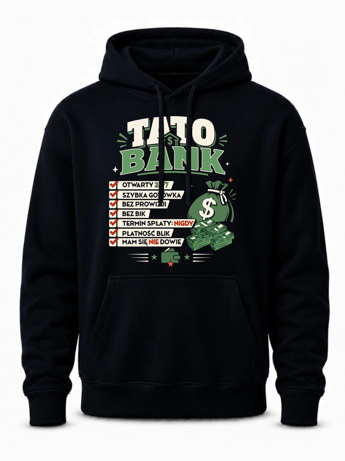 Bluza z kapturem dla taty - Tato Bank DT41