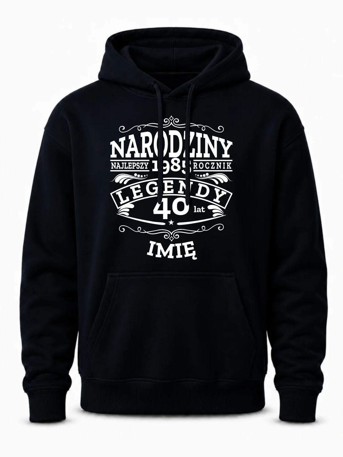 Bluza męska z kapturem na urodziny - Narodziny Legendy - personalizowana