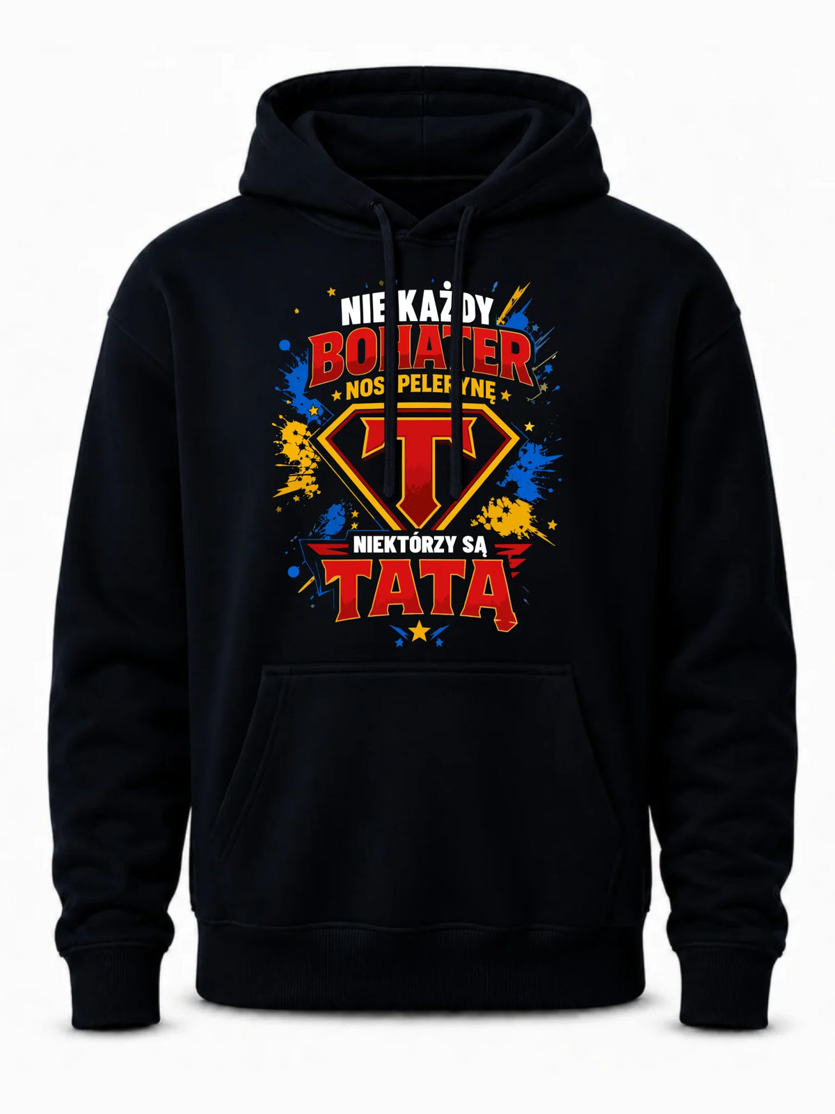Bluza z kapturem dla taty - Nie każdy bohater nosi pelerynę DT29
