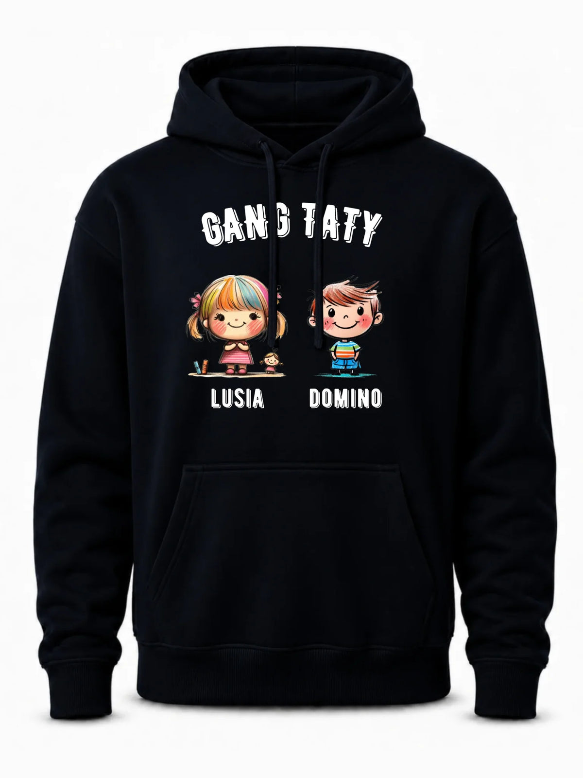 Bluza z kapturem dla taty z imionami dzieci - Gang taty - personalizowana DT09