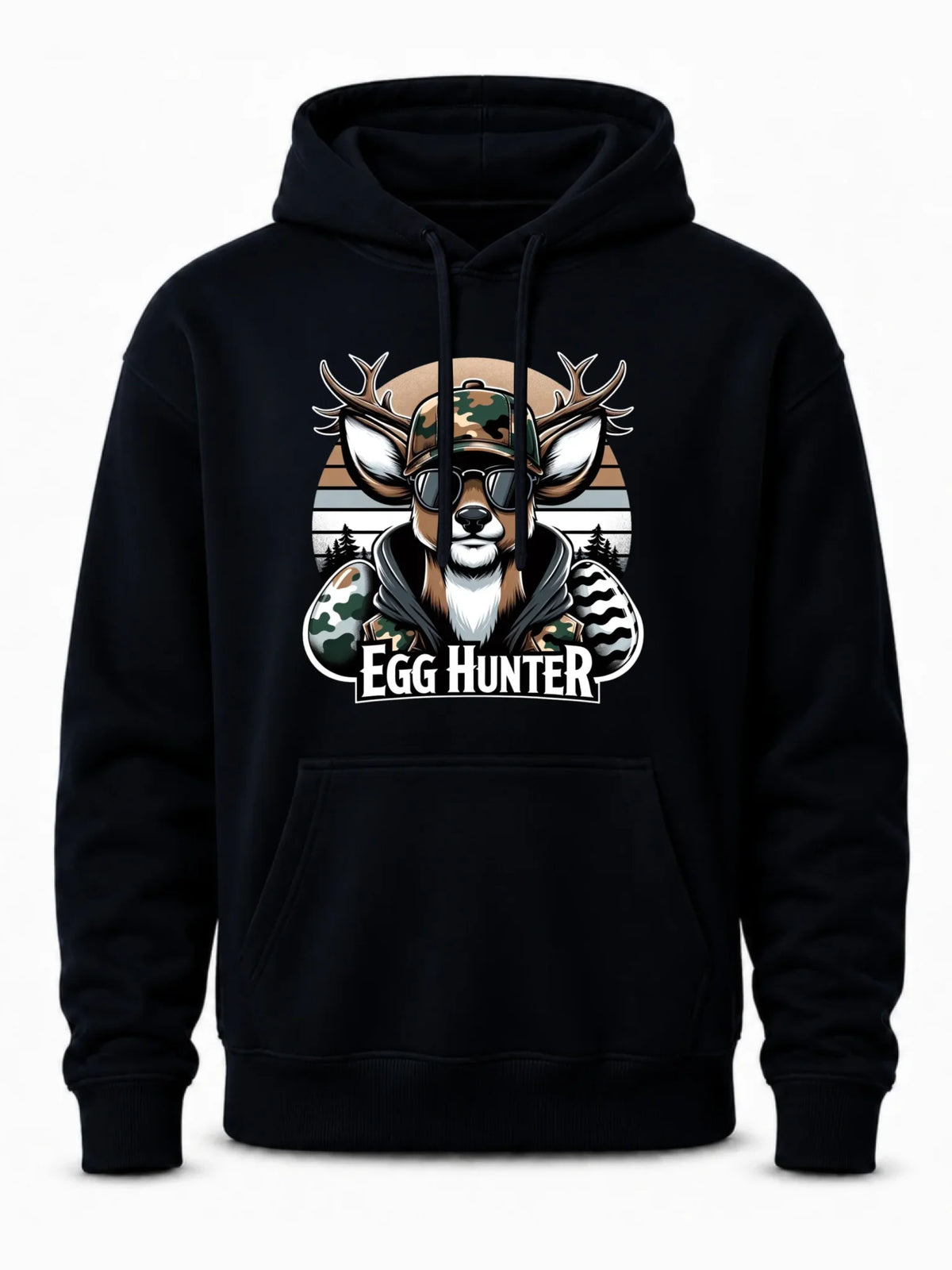 Bluza męska z kapturem wielkanocna - Jeleń Survival Egg hunter WN19